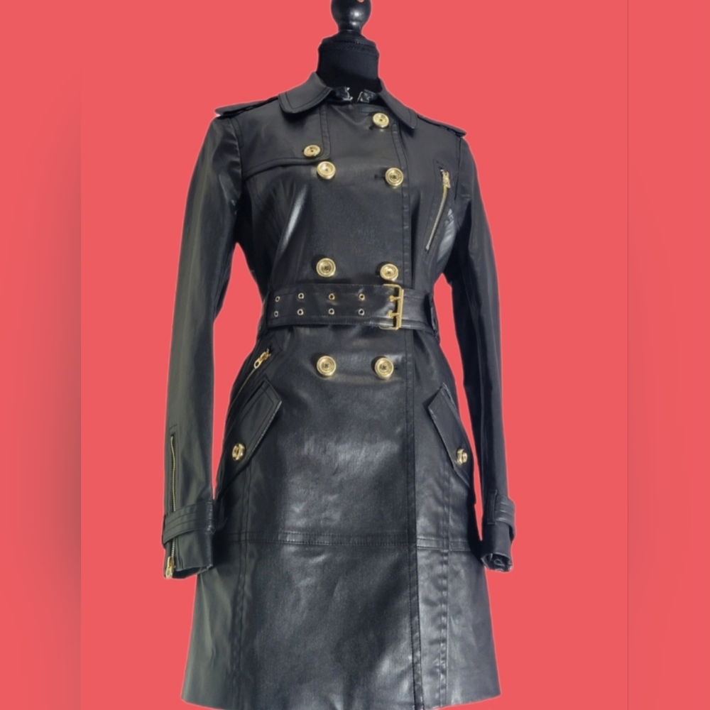 Juicy Couture Black trench. Size medium - Picture 1 of 9